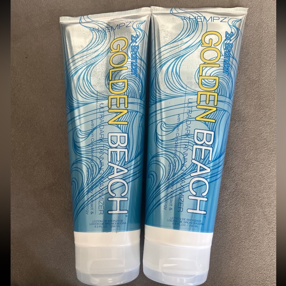 2 HEMPZ 2x Bronzer Golden Beach Tanning lotion